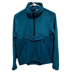 Adidas Faux Fur Q4 Novelty Fleece Women Pullover Top DX9311